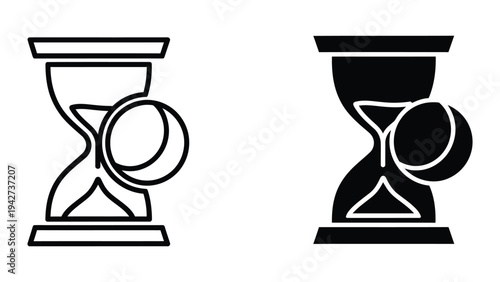 Hourglass Time Management Symbol Business