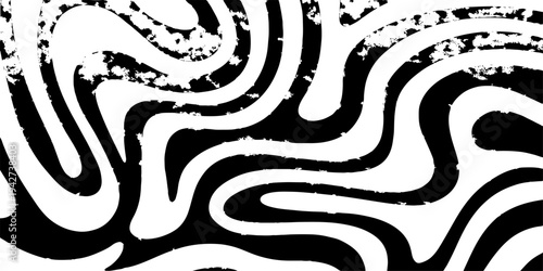 A black and white abstract background features a wild snake silhouette and dragon tattoo pattern in a creative vector illustration sketch