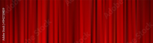 Rich red velvet curtain background with flowing drapes creates elegant studio atmosphere, ideal for premium product showcases, theatrical posters, or sophisticated display settings.