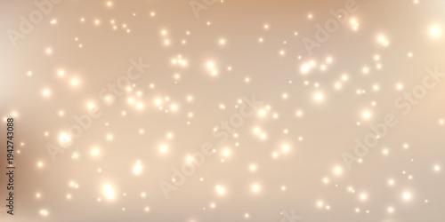 Shimmering champagne gradient with sparkling particles creates luxurious festive atmosphere. Soft bokeh texture and cream tones add elegant depth to holiday celebrations.