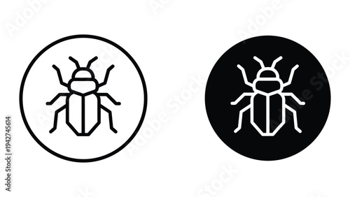 Bug Icon Symbol Pest Control Insect Sign