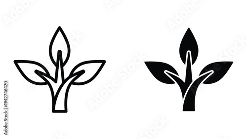 Plant Growth Icon Vector Commercial