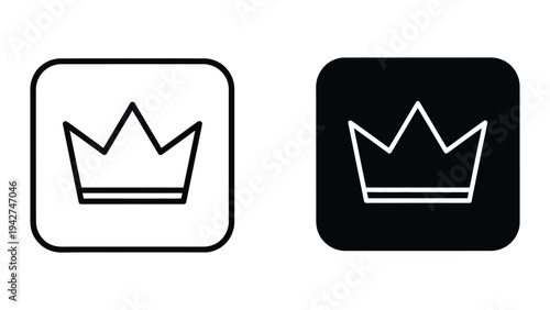 Crown Symbol Royalty Leadership Icon Commercial