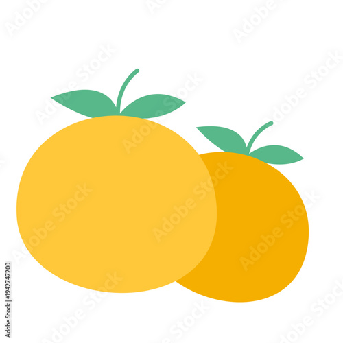 Mandarin Orange Graphic Element
