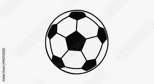 Black and white soccer ball