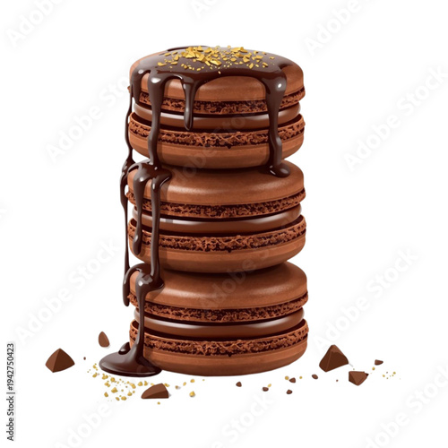 Sweet and Fiery: Tempting Premium Chocolate Ganache Macarons.