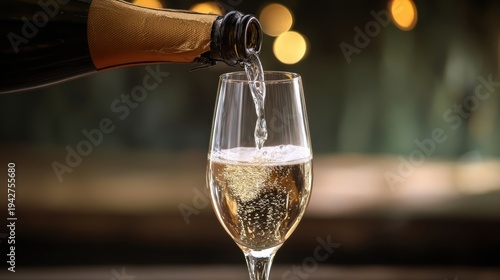 グラスに注がれたシャンパン