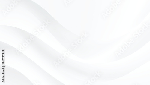 Abstract white background with smooth curves and shapes