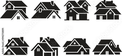 Set of various house icons
