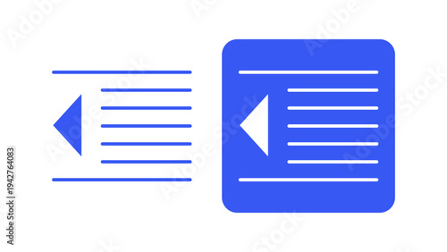 Decrease Indent Text Formatting Tool For Adjusting Paragraph Alignment In Documents Color Icon Set