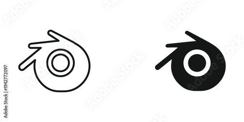 Blender Logo Icon Symbol Vector Art Design