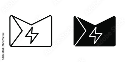 Mail Lightning Icon Communication Speed Business