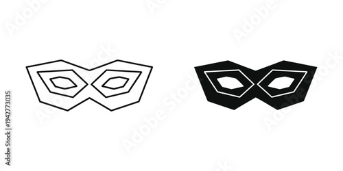 Mask Silhouette Duo Identity Metaphor