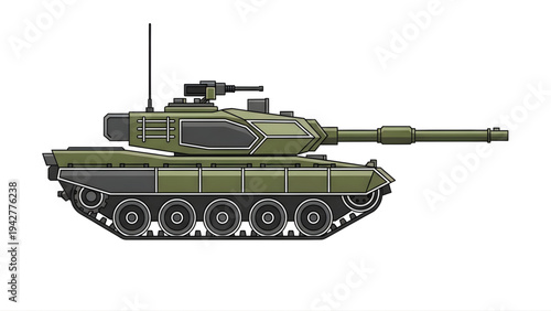 Military Tank Vehicle Icon