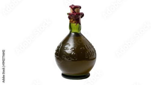 Canvas-taulu Isolated old-fashioned poison bottle on seamless backdrop filled with dark liqui