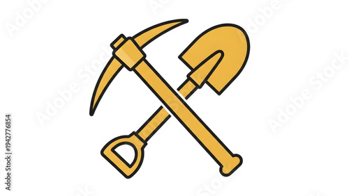 Gold Mining Tools Icon
