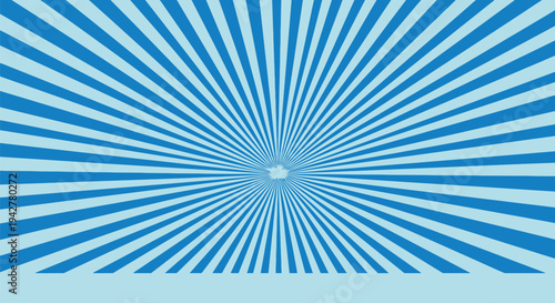 Radiating geometric patterns in a vibrant blue and white gradient design