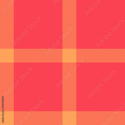 Sofa fabric tartan seamless, selection pattern texture plaid. France background vector check textile in red and orange colors.