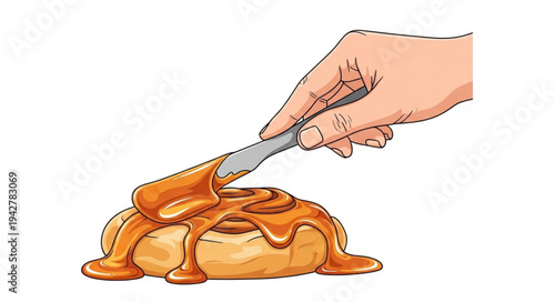 Hand Applying Gravy to Turkey.