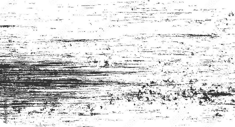 Obraz premium Black and white textured background with horizontal distressed lines and speckles abstract grunge