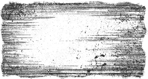 Black and white horizontal grunge texture with distressed edges and scattered speckles