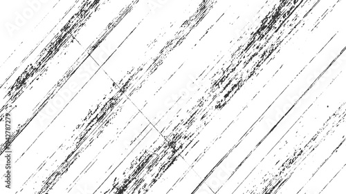 Black and white diagonal grunge texture with distressed lines and speckles
