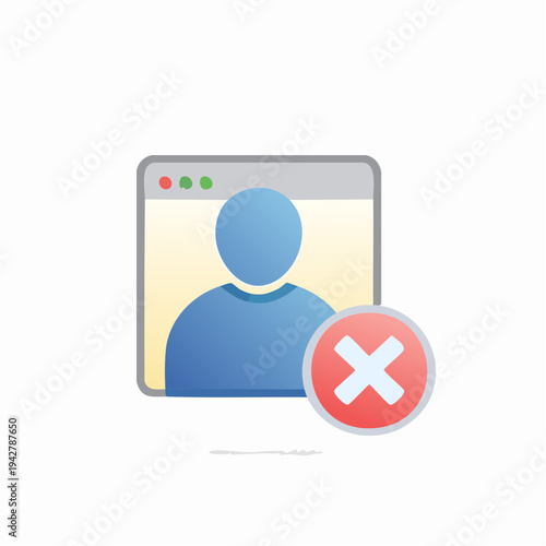 Blocked Profile Notification in Web Browser