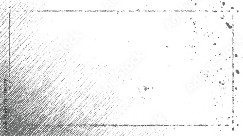 Grayscale textured background with diagonal lines and scattered speckles forming a rectangular frame