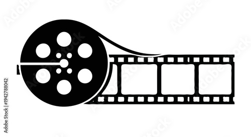Film reel and strip icon