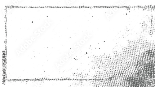 Grayscale textured background with scattered dots and halftone pattern white