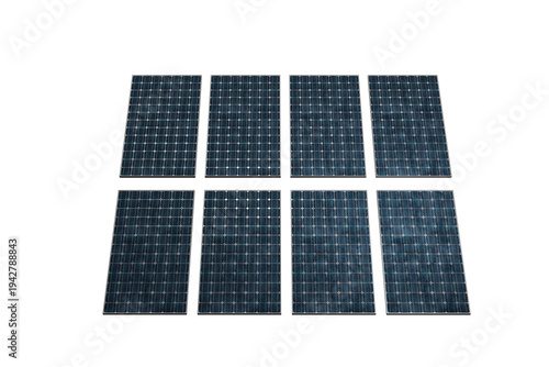 solar panel isolated on white background