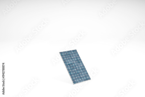 solar panel isolated on white