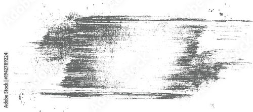 Grungy distressed horizontal brush strokes and splatters on white background grunge texture abstract