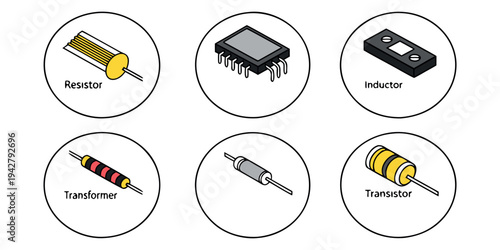 Set of web vector buttons with pencil pen knife and design tool icons for school business and web interface.