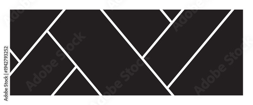 Photo collage template. Mood board grid. Square picture frame. Photography album layout. Vector illustration .EPs 10 .