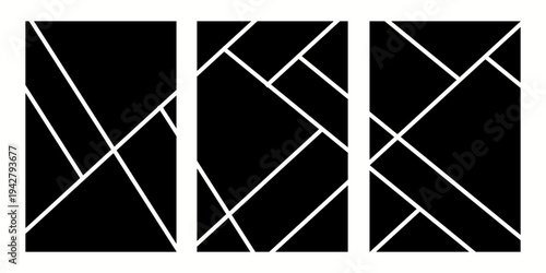 Comic Style Photo Frame Collage Template. 5 Panels,eps.10