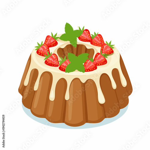 Süßes mit Erdbeeren