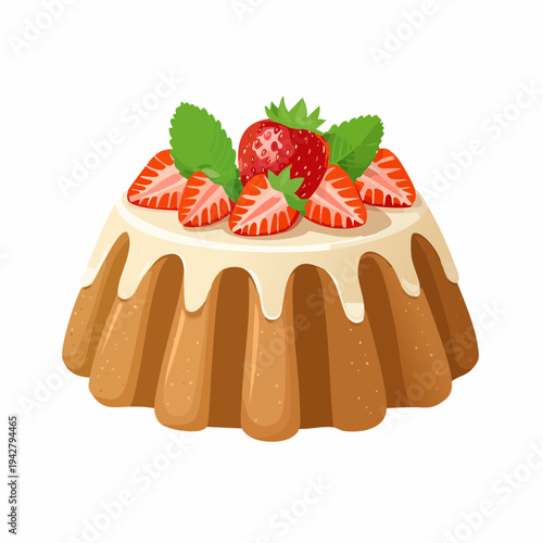 Süßes mit Erdbeeren