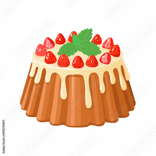 Süßes mit Erdbeeren