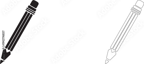 Automatic pencil. Edit vector icon.