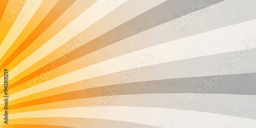 Abstract retro background with colorful rays and orange sun lines creates a bright vector illustration template featuring a gradient texture pattern for a modern wallpaper design