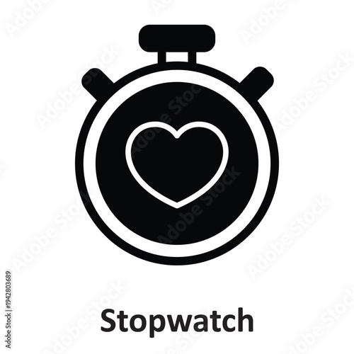  Stopwatch  Vector icon which can easily modify or edit