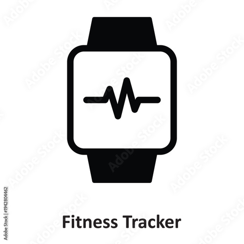 Fitness Tracker Vector icon which can easily modify or edit