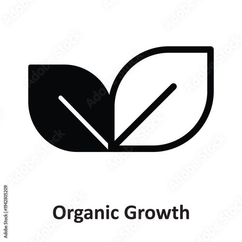 Organic Growth Vector icon which can easily modify or edit