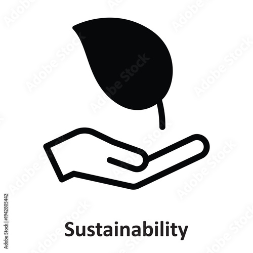 Sustainability Vector icon which can easily modify or edit