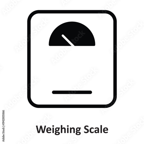 Weighing Scale  Vector icon which can easily modify or edit