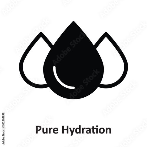 Pure Hydration Vector icon which can easily modify or edit