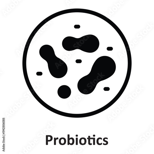 Probiotics Vector icon which can easily modify or edit