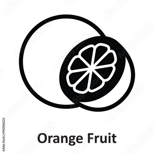  Orange Fruit Vector icon which can easily modify or edit