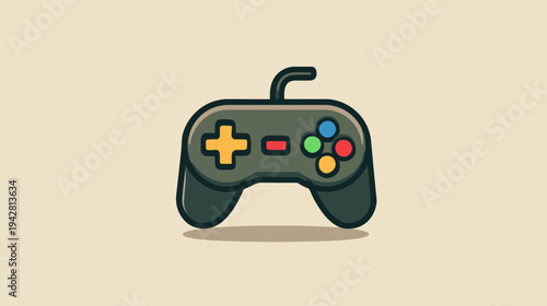 Modern Game Controller Icon for Gaming